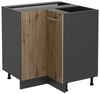 Eckunterschrank R-Line Artisan-Eiche 75.6 cm ohne Arbeitsplatte Vicco Bild 5