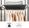 Songmics 'RYG12B' Stoffschrank mit 2 Kleiderstangen, schwarz, 175 x 150 x 45 cm Bild 5
