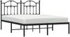 vidaXL Bettgestell mit Kopfteil Metall Schwarz 140x200 cm 353440 Bild 4
