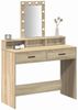 vidaXL Schminktisch mit Speicher Braun 100 x 41 x 140 cm Holzwerkstoff 865174 Bild 3