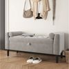 GarveeMore Polsterbank Polsterbank mit Stauraum Flurbank Sitzbank,Samt 118x43x64cm Bild 2