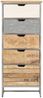 vidaXL Beistellschrank mit Schubladen 45x30x105 cm Mango Massivholz 286535 Bild 2