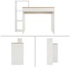 ML-DESIGN Schreibtisch Arbeitstisch mit Regal 3 Einlegeböden 2in1 System für Arbeitszimmer, Bürotisch Computertisch PC Tisch Laptoptisch Ablage Regal Homeoffice Bild 2
