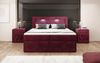 Boxspringbett Amelie mit LED und Stauraum 180x200 Rot H4 (100kg+) Bild 3