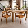 2er Set KENNEDY Teakstuhl – Outdoor Stühle aus Teakholz + Synthetic-Rattan Bild 2
