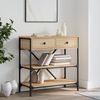Konsolentisch, Beistelltisch, Konsole Sonoma-Eiche 75x34,5x75 cm Holzwerkstoff Bild 2