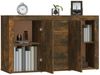 vidaXL Sideboard Räuchereiche 120x36x69 cm Holzwerkstoff 815492 Bild 4