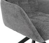 2er-Set Esszimmerstuhl HWC-Q36, Küchenstuhl drehbar Auto-Return, Stoff Chenille (680g/m²) Öko-Tex Metall MVG ~ grau Bild 5