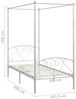 vidaXL Himmelbett-Gestell Weiß Metall 100x200 cm [284427] Bild 5