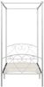 vidaXL Himmelbett-Gestell Weiß Metall 100x200 cm [284427] Bild 3