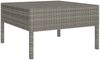 vidaXL 3-tlg. Garten-Lounge-Set mit Auflagen Poly Rattan Grau 310188 Bild 5