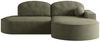 Ecksofa Schlafsofa Sofa GIRONA Stoff Arena Dunkelgrün Ottomane Rechts Bild 2