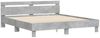 vidaXL Bettgestell mit Kopfteil Betongrau 180x200 cm Holzwerkstoff 3207402 Bild 3