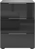 Nachtkommode >style< in anthrazit matt - Glas anthrazit - 45x60,3x40cm (BxHxT) Bild 4