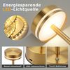 ZMH Tischleuchte 2ER-Set Gold/Schwarz/Weiß USB LED Akku Touchdimmer Nachttischlampe, Touch-Steuerung, LED fest integriert, Warmweiß-Neutralweiß-Kaltweiß, Mehrere Helligkeitsstufen Bild 4