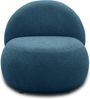 DOMO. collection Sessel 700 016, Polstersessel, rund, gepolsterte Rückenlehne, Füße mit Filzgleitern, Armsessel, Polsterganitur, 73 x 75 x 76 cm (BxTxH), blau Bild 2