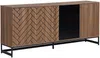 Vente-unique - CARATANA Sideboard Holz, Platte Braun - B 40 cm x H 80 cm x L 180 cm Bild 4