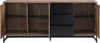 Vente-unique - CARATANA Sideboard Holz, Platte Braun - B 40 cm x H 80 cm x L 180 cm Bild 3