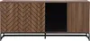 Vente-unique - CARATANA Sideboard Holz, Platte Braun - B 40 cm x H 80 cm x L 180 cm Bild 2