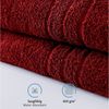 Komfortec 2er Saunatuch Set 70x200 cm aus 100% Baumwolle, XXL-Saunatücher, Sauna Handtuch, Weich, Groß, Frottee, Schnelltrocknend, Aurorarot Bild 3