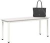 vidaXL Bank Weiß 110 x 35 x 45 cm Massives Kiefernholz 892774 Bild 3