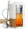 MiaMio Tasse für losen Tee mit Siebeinsatz und Deckel, Braun, 2-tlg, Keramik, 500 ml je Tasse Bild 4
