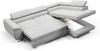 Ecksofa mit Schlaffunktion DECLAN Stoff Poso Beige Ottomane Rechts Bild 2