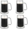 4-teiliges Set Doppelwandige Espressogläser mit Henkel, Hitzebeständig - 80ml Transparent Bild 2