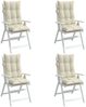 vidaXL Hochlehner-Auflagen 4 Stk. Creme Oxford-Gewebe 377609 Bild 4