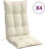 vidaXL Hochlehner-Auflagen 4 Stk. Creme Oxford-Gewebe 377609 Bild 2