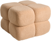 Pouf CALIENTE Bouclé Beige Bild 4
