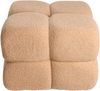 Pouf CALIENTE Bouclé Beige Bild 5