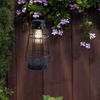 2er Set LED Solarleuchte, Akku, Metall, altsilber, H 27cm Bild 5