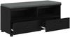 vidaXL Flurbank mit Kissen mit Regal Schwarze Eiche 100 x 38 x 46 cm 891465 Bild 5