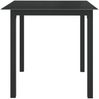 vidaXL Gartentisch Schwarz 80x80x74 cm Aluminium und Glas 312200 Bild 2