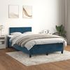 vidaXL Boxspringbett mit Matratze Dunkelblau 120x190 cm Samt 3269829 Bild 3