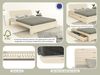 OTTO home Massivholzbett Antri, Futonbett, ergonomisch geformtes Kopfteil, stilvolles Design, Rahmen zur Ablage von Smartphone, mit Lattenrost, Bettkasten optional Bild 3