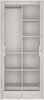 Kleiderschrank 2-türig, weiß Eiche, AMANTEA-129 Bild 3