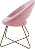 HOME DELUXE Samtstuhl SELESA - Rosa Bild 3