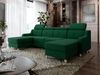 Ecksofa Enikor U mit Verstellbare Kopfstütze, Schlaffunktion und Bettkasten (Farbe: Kronos 19) Bild 2
