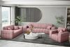 Sofa Designersofa NANCY 2-Sitzer in Stoff Perfekt Harmony Altrosa Bild 2