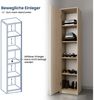Schrank Mehrzweckschrank Sonoma 40cm Breite 180cm Höhe mit Vier Einlegeböden schmaler Aktenschrank Organizer Kleiderschrank aus MDF Holz Bild 4
