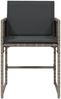 vidaXL Gartenstühle mit Kissen 4 Stk. Grau Poly Rattan 4007477 Bild 5