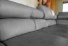 KAWOLA Sofa NELSON Ecksofa Leder anthrazit Recamiere rechts 72 x 216 x 321 cm Bild 4