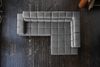 KAWOLA Sofa NELSON Ecksofa Leder anthrazit Recamiere rechts 72 x 216 x 321 cm Bild 5