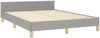 vidaXL Bettgestell ohne Matratze Hellgrau 140x190 cm Stoff 3124968 Bild 5