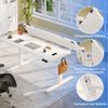 HOMALL Schreibtisch Tisch mit Speicherfunktion und Sitzpausen-Erinnerung, 18 mm dick (Maße 140x70/160x80,6-Tasten-Handsteuerung mit LED-Anzeige,mit Kabelmanagement, ideal für Homeoffice und Büro) Bild 4