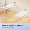 HOMALL Schreibtisch Tisch mit Speicherfunktion und Sitzpausen-Erinnerung, 18 mm dick (Maße 140x70/160x80,6-Tasten-Handsteuerung mit LED-Anzeige,mit Kabelmanagement, ideal für Homeoffice und Büro) Bild 3