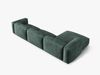Micadoni Ecksofa Martina 3-Sitzer Links Samt Petrol Bild 4