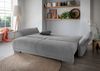 Schlafsofa >Phedra< in 9752 Corto silber, Mikrofaser/Stoff - 242x90x131 (BxHxT) Bild 4